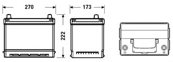 _TB704 TUDOR Starterbatterie; Starterbatterie