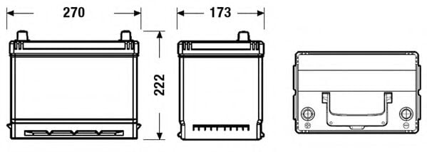 TB705 TUDOR Starterbatterie; Starterbatterie