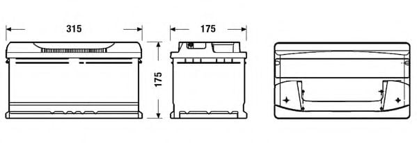 TB802 TUDOR Starterbatterie; Starterbatterie