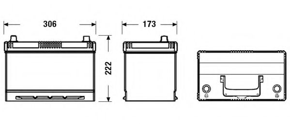 TB954 TUDOR Starter Battery; Starter Battery