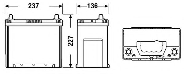 TA456 TUDOR Starterbatterie; Starterbatterie