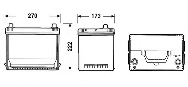 TA755 TUDOR Starterbatterie; Starterbatterie