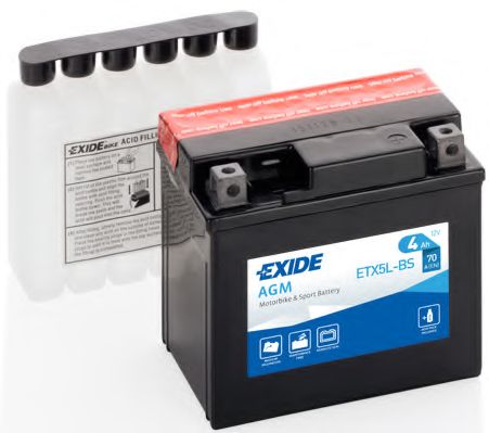 ETX5L-BS TUDOR Starterbatterie; Starterbatterie