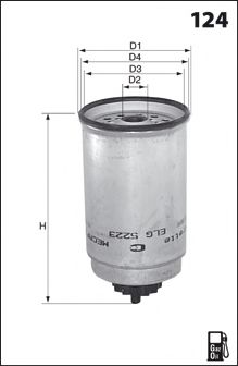 ELG5223 MECAFILTER Fuel Supply System Fuel filter