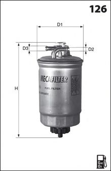 ELG5334 MECAFILTER Fuel filter