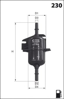 ELE6021 MECAFILTER Fuel filter