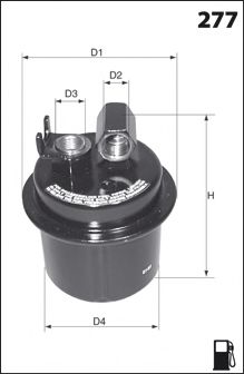 ELE6023 MECAFILTER Fuel filter