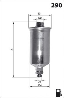 ELE6096 MECAFILTER Fuel filter