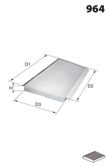 ELR7085 MECAFILTER Heating / Ventilation Filter, interior air