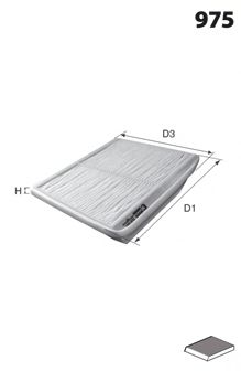ELR7071 MECAFILTER Heating / Ventilation Filter, interior air