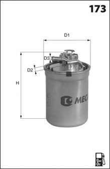 ELG5415 MECAFILTER Fuel filter