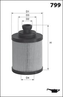 ELG5456 MECAFILTER Fuel filter
