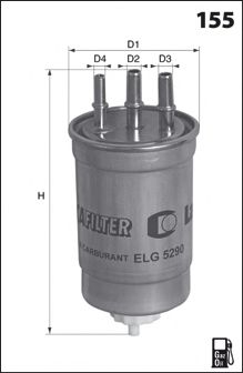 ELG5431 MECAFILTER Fuel filter