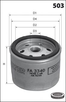 FA3340 MECAFILTER Air Supply Air Filter