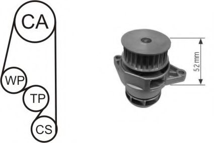 WPK-153001 Cooling System Water Pump & Timing Belt Kit