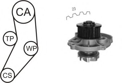 WPK-160301 AIRTEX Water Pump & Timing Belt Kit