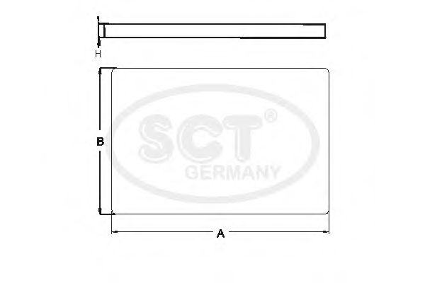 SA 1106 SCT+GERMANY Filter, interior air
