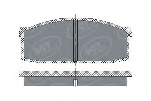 SP 112 PR SCT+GERMANY Комплект тормозных колодок, дисковый тормоз