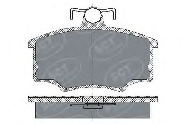 SP 186 PR SCT+GERMANY Комплект тормозных колодок, дисковый тормоз