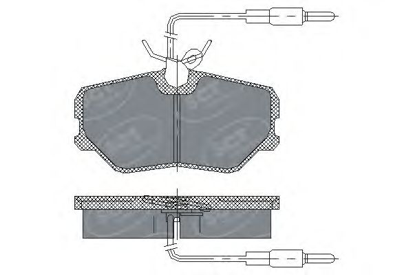 SP 221 PR SCT+GERMANY Комплект тормозных колодок, дисковый тормоз