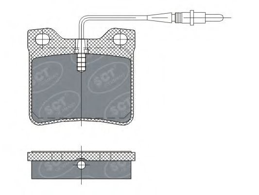 SP 294 PR SCT+GERMANY Комплект тормозных колодок, дисковый тормоз