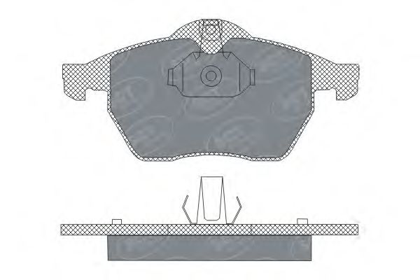 SP 303 PR SCT+GERMANY Комплект тормозных колодок, дисковый тормоз