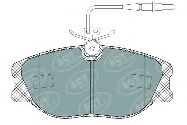 SP 317 PR SCT+GERMANY Комплект тормозных колодок, дисковый тормоз
