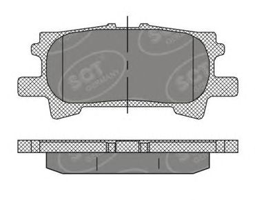 SP 394 PR SCT+GERMANY Комплект тормозных колодок, дисковый тормоз