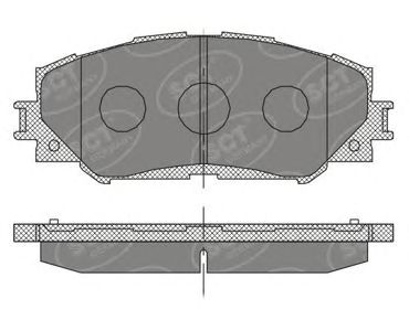 SP 377 PR SCT+GERMANY Комплект тормозных колодок, дисковый тормоз