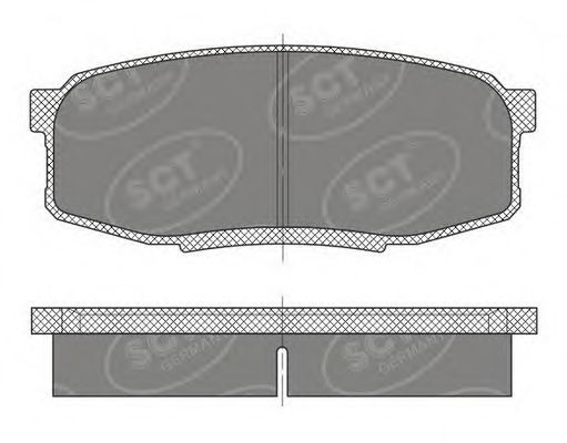 SP 480 PR SCT+GERMANY Комплект тормозных колодок, дисковый тормоз