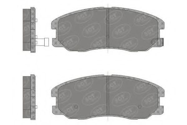 SP 664 PR SCT+GERMANY Комплект тормозных колодок, дисковый тормоз