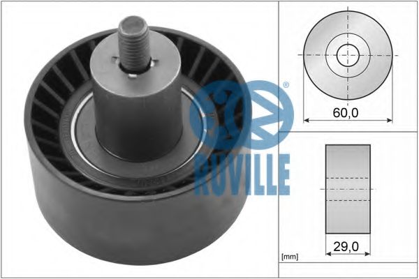 55228 RUVILLE Deflection/Guide Pulley, timing belt