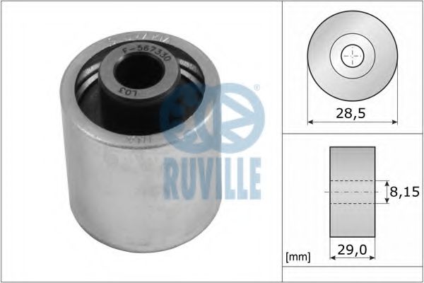 55773 RUVILLE Deflection/Guide Pulley, timing belt