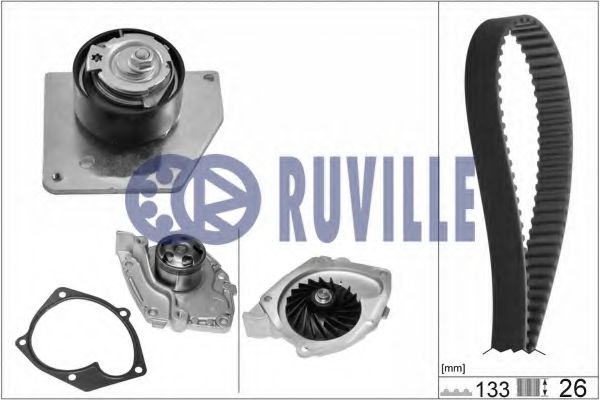 55629701 RUVILLE Water Pump & Timing Belt Kit