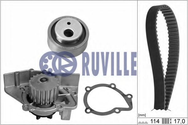 56620701 RUVILLE Water Pump & Timing Belt Kit