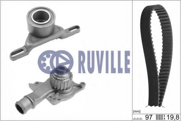 55202701 RUVILLE Water Pump & Timing Belt Kit