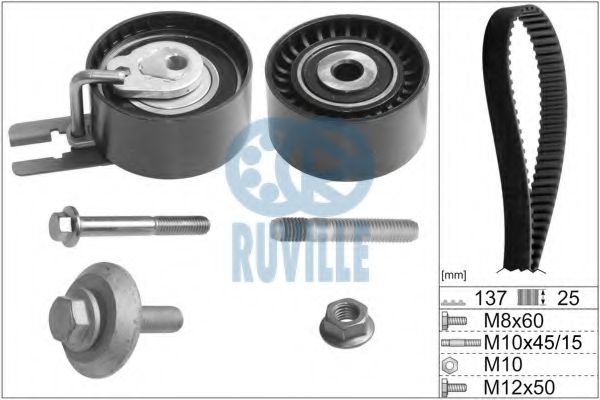 5595372 RUVILLE Crankshaft Drive Shaft Seal Set, engine