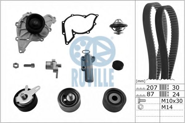 55703771 RUVILLE Water Pump & Timing Belt Kit