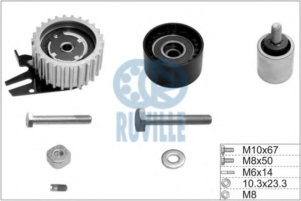 5603652 RUVILLE Pulley Kit, timing belt