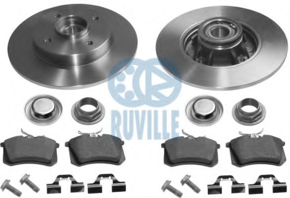 6642BD1 RUVILLE Brake Set, disc brakes