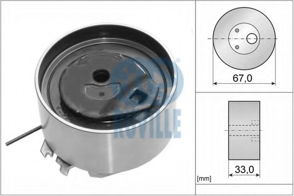 58619 RUVILLE Tensioner Pulley, timing belt