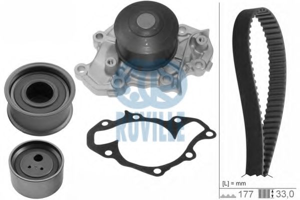 57323701 RUVILLE Cooling System Water Pump & Timing Belt Kit