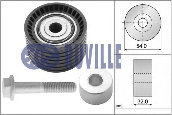 55633 RUVILLE Deflection/Guide Pulley, timing belt