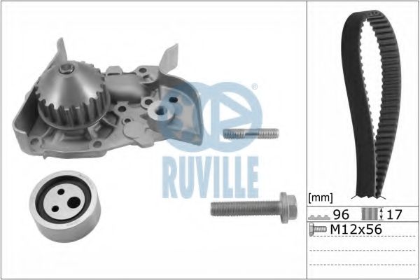 55622701 RUVILLE Water Pump & Timing Belt Kit