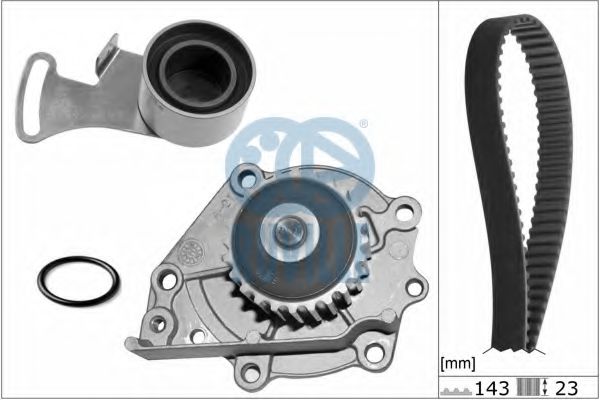 56104701 RUVILLE Cooling System Water Pump & Timing Belt Kit
