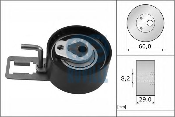 56675 RUVILLE Tensioner Pulley, timing belt