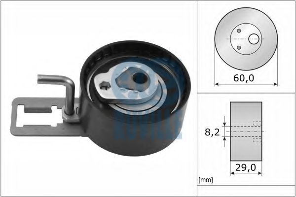 56676 RUVILLE Tensioner Pulley, timing belt