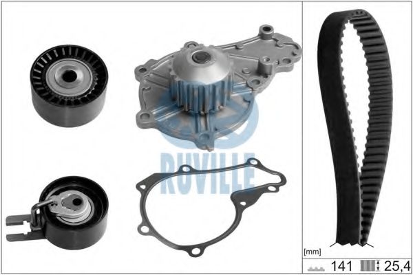 56676731 RUVILLE Cooling System Water Pump & Timing Belt Kit