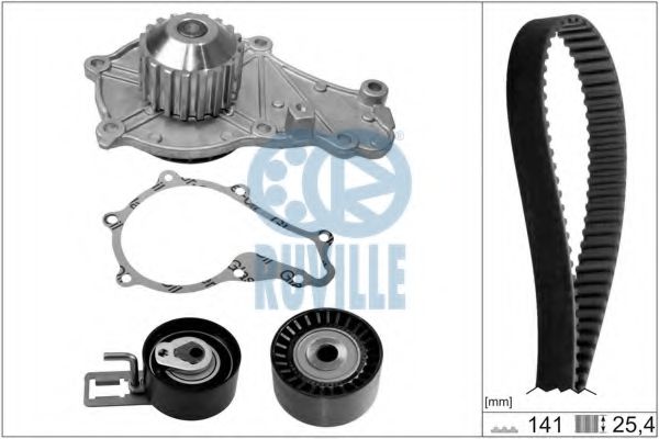 56675701 RUVILLE Cooling System Water Pump & Timing Belt Kit