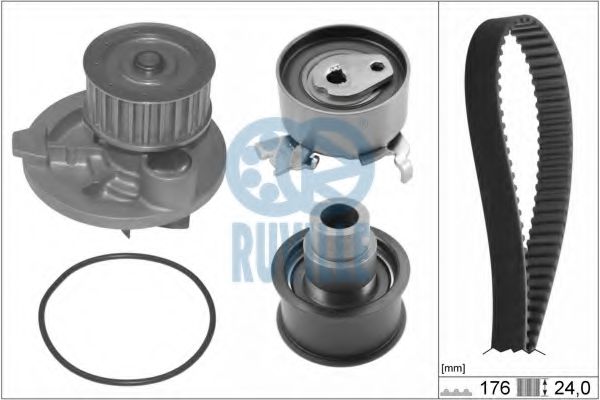 55305701 RUVILLE Water Pump & Timing Belt Kit